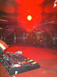 close to the stage